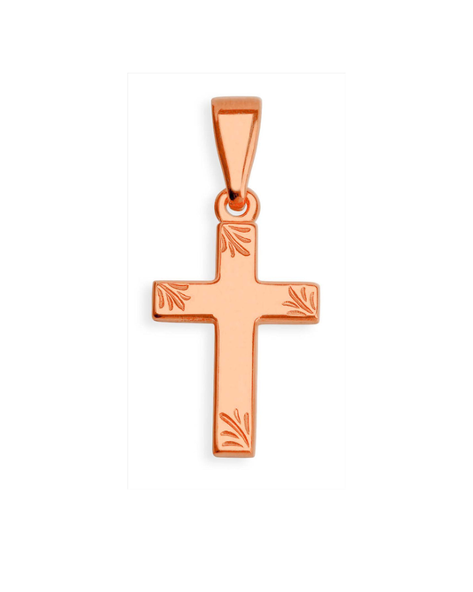 Patterned Flat Cross 15x10mm