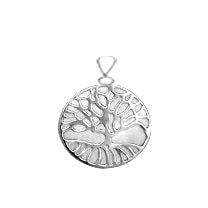 925 Tree of Life Pendant with Mother of Pearl 16mm