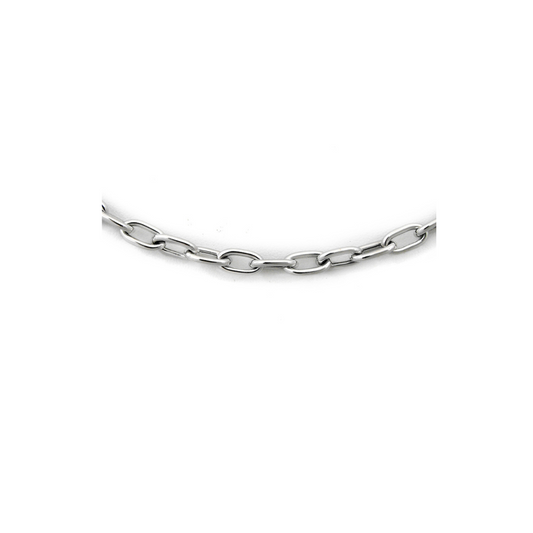 WG Italian Oval Link Chain 9.6x5.7mm wide (priced per gram)