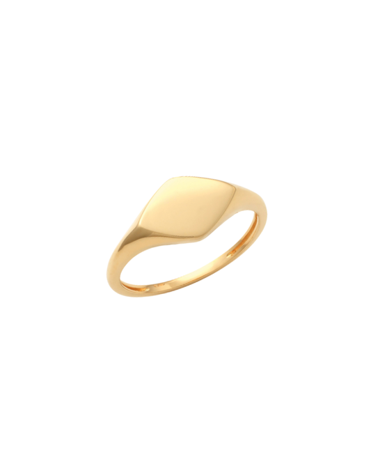 9k YG Signet Ring (7.6mm x 12mm)