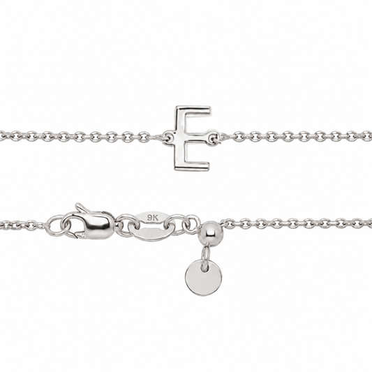 9k WG Letter E Trace Chain (1.1mm)