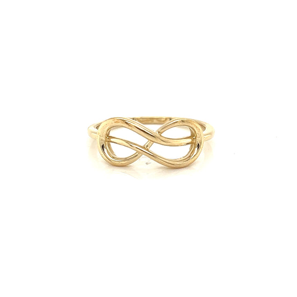 9k YG Infinity Ring