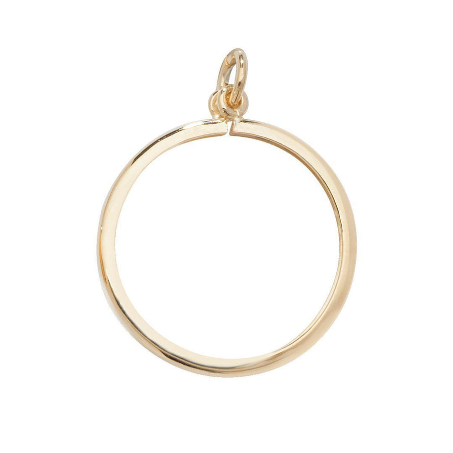 9k YG Half Sovereign Coin Mount to suit 19.3mm diameter and a thickness of 1mm.