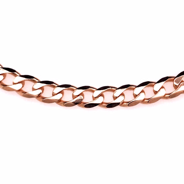 9k RG Italian Solid Flat Curb Chain 5.8mm wide 42cm . Approx 19.6g