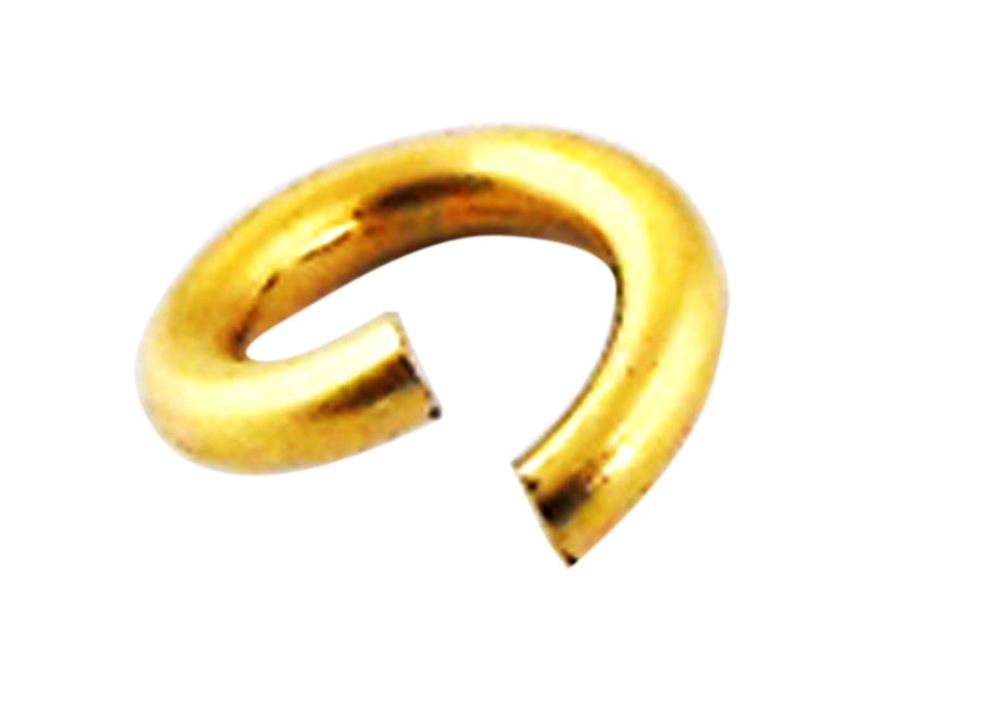 18k YG Jump-Ring 5.0 x 1.0  Approx 0.15g.