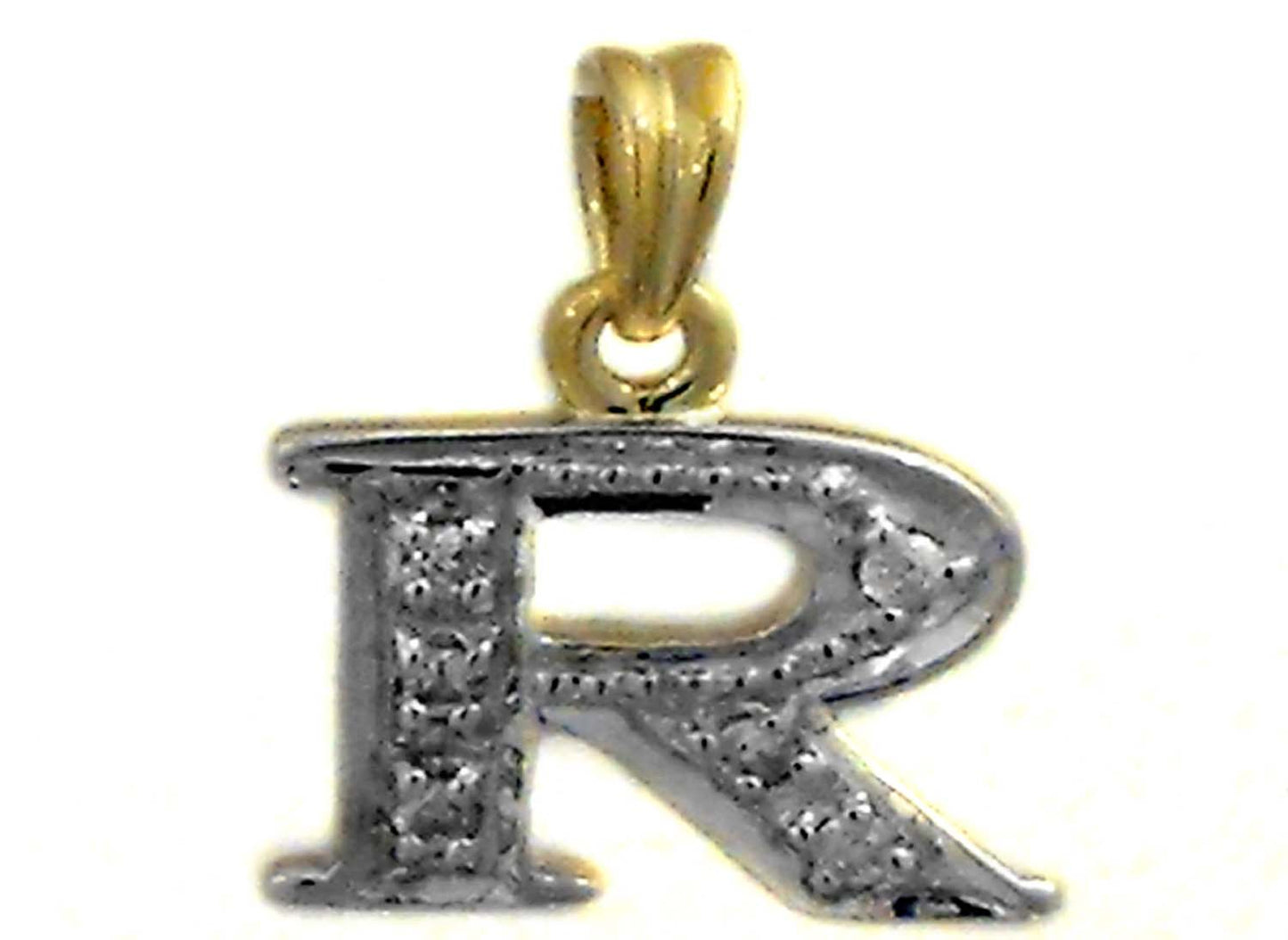 Diamond Block Letter R (6D = 0.05ct 10mm)