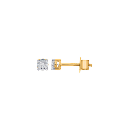 9k Diamond Stud Earrings