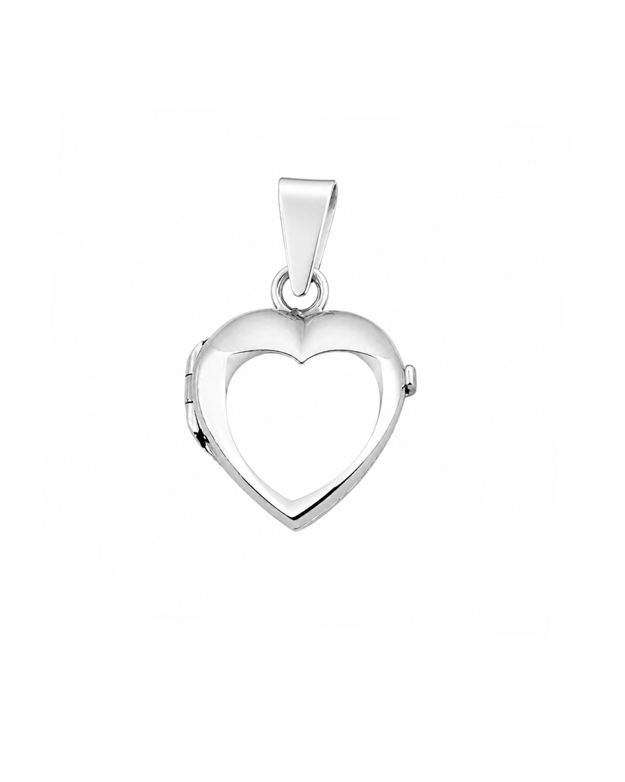 9k WG Italian Polished Heart Locket  25mm  Approx 6.3g.