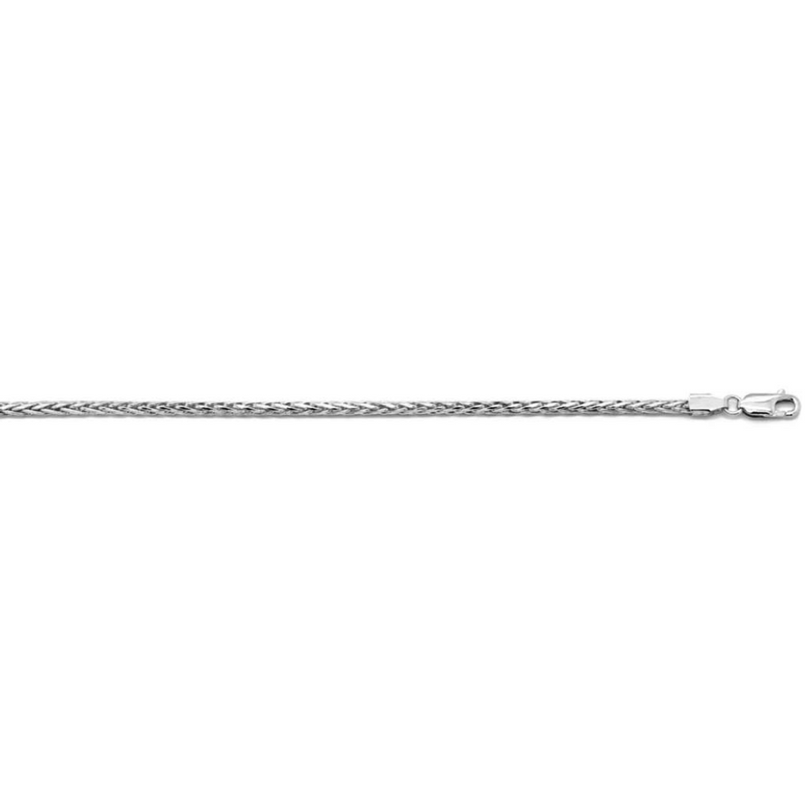 18k WG Italian Solid Magic Chain 1mm wide 50cm. Approx 4.27g.