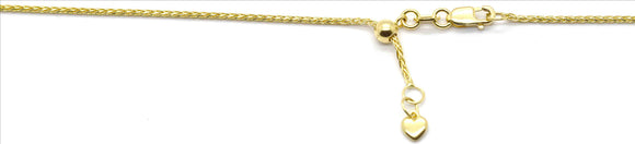 YG Adjustable Italian Curb Chain 1mm wide (priced per gram)