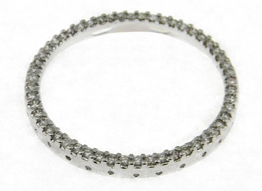 9k WG Diamond Circle Pendant 53D=0.81ct Claw Set . Meas. 32mm