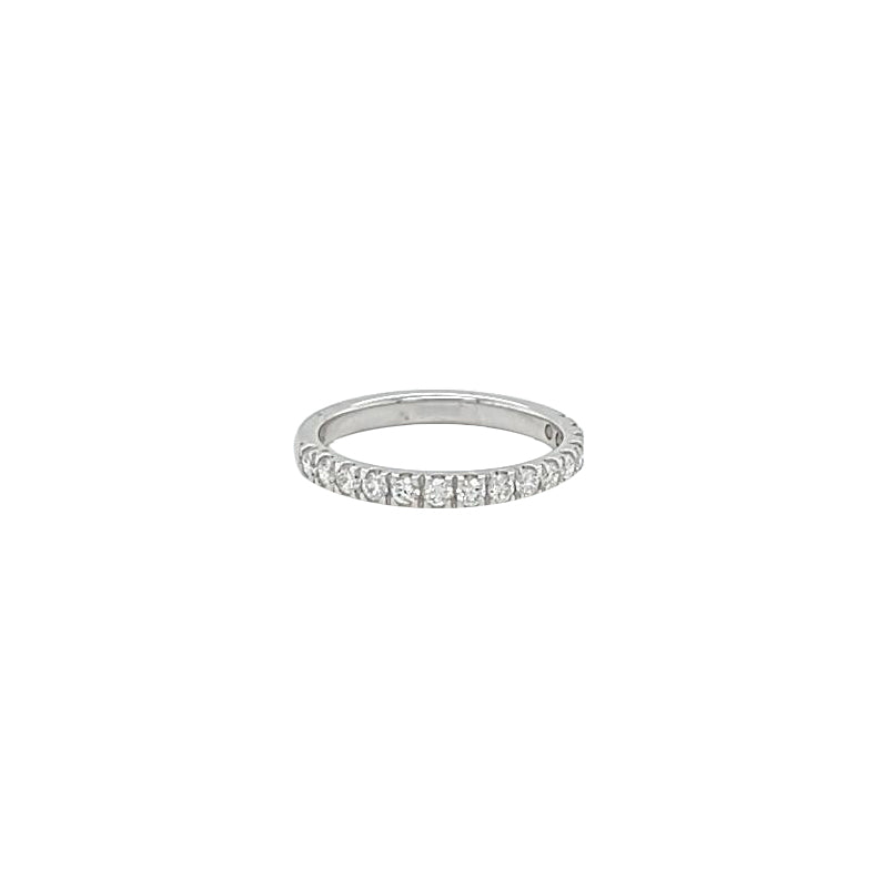 Platinum Solitare Unset Engagement Ring to suit a 7.14-7.17 *4.48 RBC Diamond. Includes Matching Platinum Wedding Band with 15D=045ct. Size M