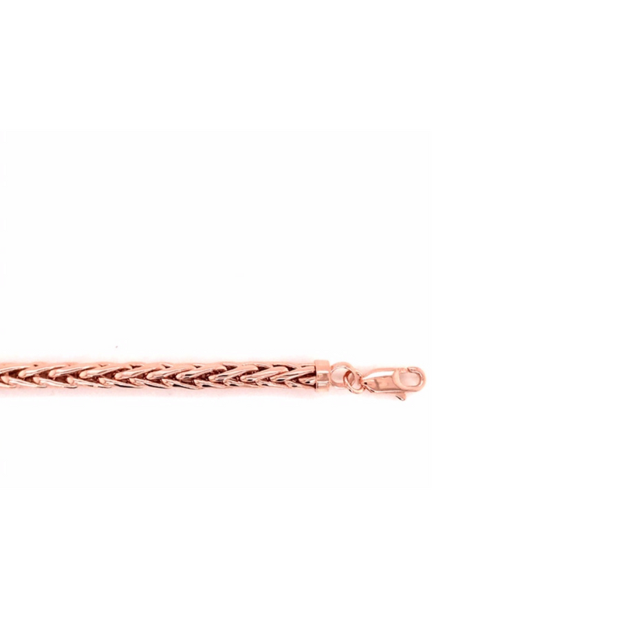 9k RG Hollow Foxtail Chain 4.5mm wide 60cm . Approx 17.8g
