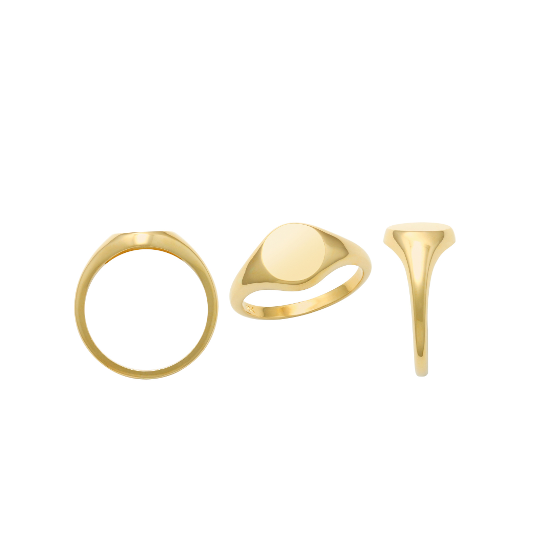 Round Signet Ring (9.7mm)