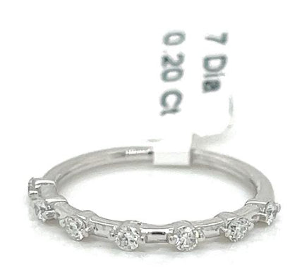 Platinum Diamond Wedding Band to suit PTZR126. 7D=0.2ct. Size J