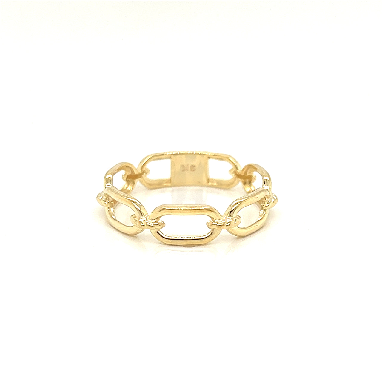 9k YG Chain Link Gold Ring