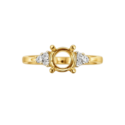 0.12ct Diamond Engagement Unset Centre Setting